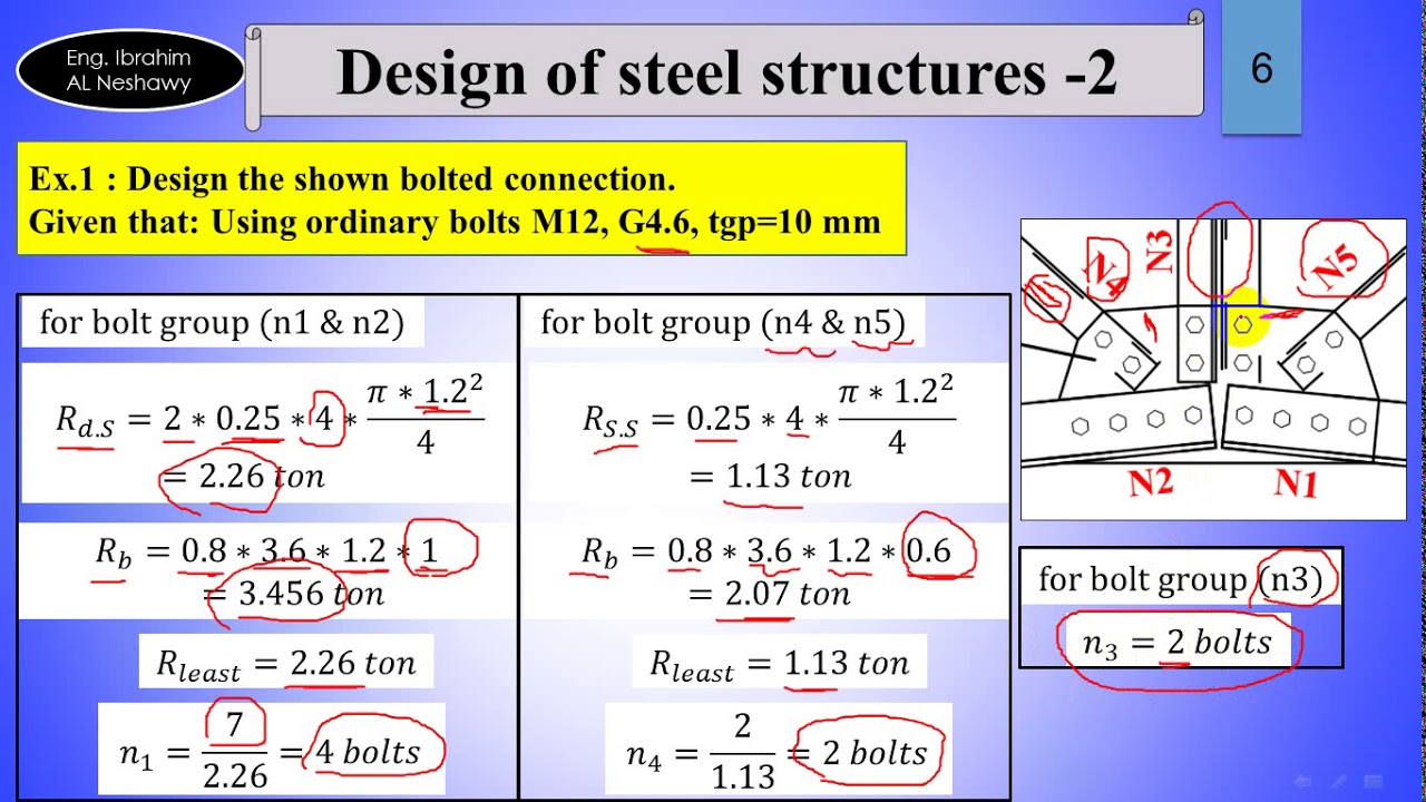 Design of steel structures 2 Bolted and welded connection YouTube