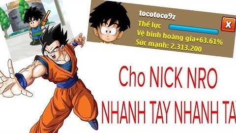 NGỌC RỒNG ONLINE _ CHO NICK TK ẢO