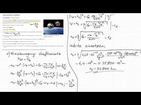 LEIFIphysik Aufgabenlösung | Geostationäre Satelliten