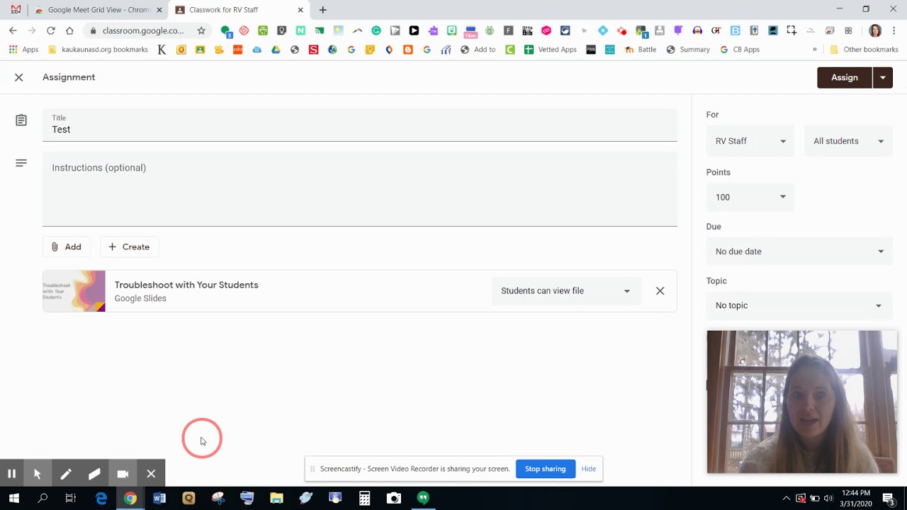 Google Classroom Make a Copy for Each Student YouTube