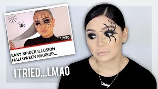 i TRIED recreating a Halloween Tutorial