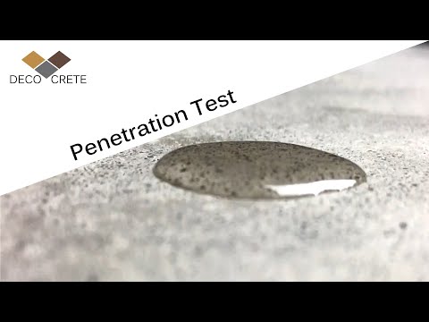 DECO CRETE Penetration Test Between Sodium Silicate DECOsil 
