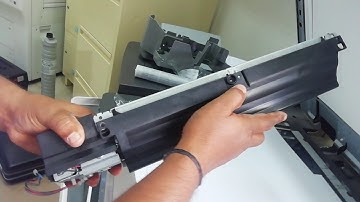 How to change cleaning web for Ricoh 7503