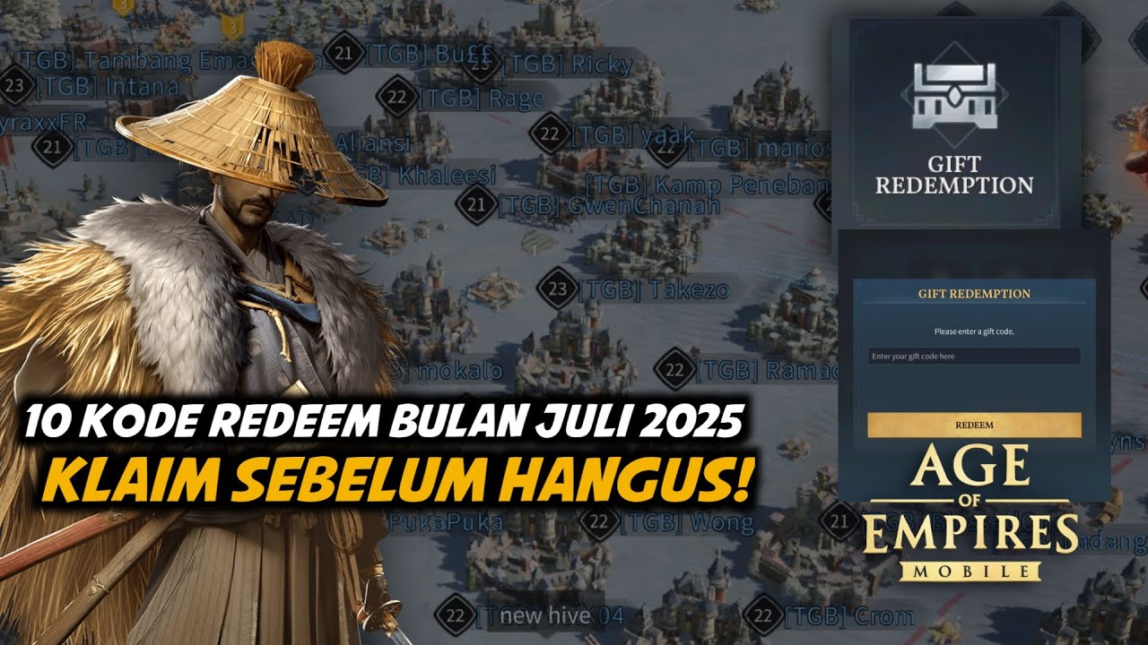10 Gift Code Terbaru AOEM Juli 2025! Langsung Cek & Redeem Sekarang - Age Of Empires Mobile - Algara