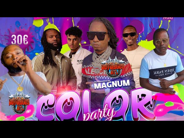 NOTORIOUS INT SOUND/DJ MAGNUM & 🌏 SEEN UP IN CAYENNE @ COLOR  PARTY 18TH MAY 2024 🇬🇾🇬🇫 class=