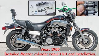 I Rebuilt the Master Cylinder on My 1985 Yamaha VMax - YouTube