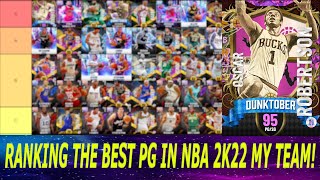 RANKING THE BEST POINT GUARDS IN NBA 2K22 MY TEAM (PG TIER LIST EP. 1)