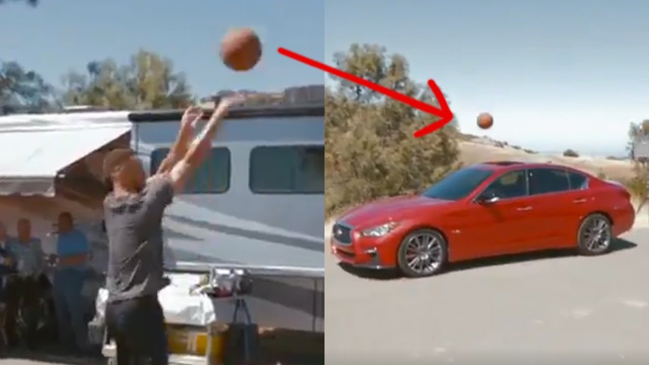 Steph Curry DRAINS 3-Point Shot into the Sunroof of an Infiniti Steph Curry DRAINS 3-Point Shot into the Sunroof of an Infiniti