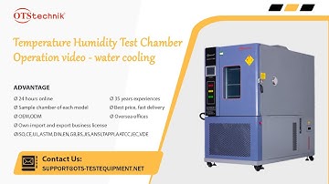 Temperature Humidity Chamber Operation video - water cooling