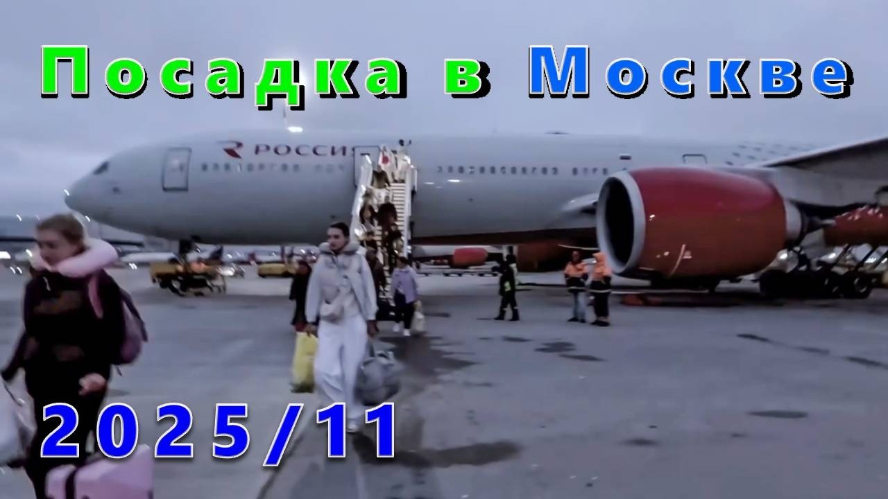 Посадка в Москве