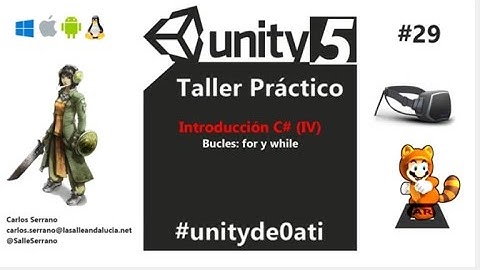 Curso Español Unity 3D: C# Bucles WHILE y FOR (Parte 29)