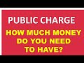 PUBLIC CHARGE: How Much Money (or Assets) Do You Need To Have?