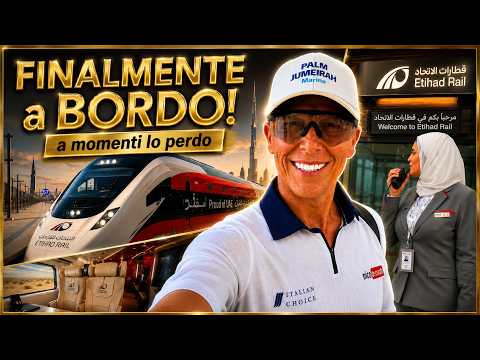 🚆 Sono salito [per un pelo] sul PRIMO treno degli Emirati Arabi…