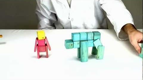 Magnetic Wooden Toys from Tegu - Building a Wild Boar