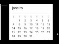 Os meses do ano | months