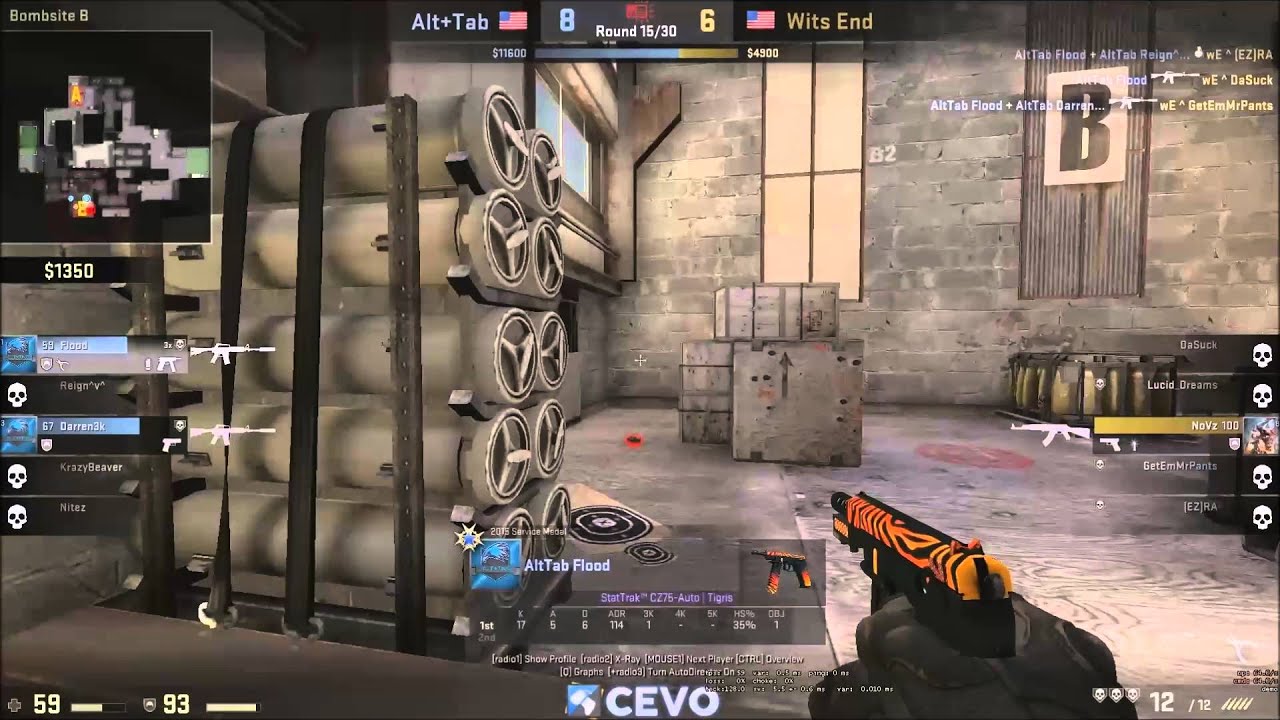CS:GO 4k B Site Retake Cache - YouTube