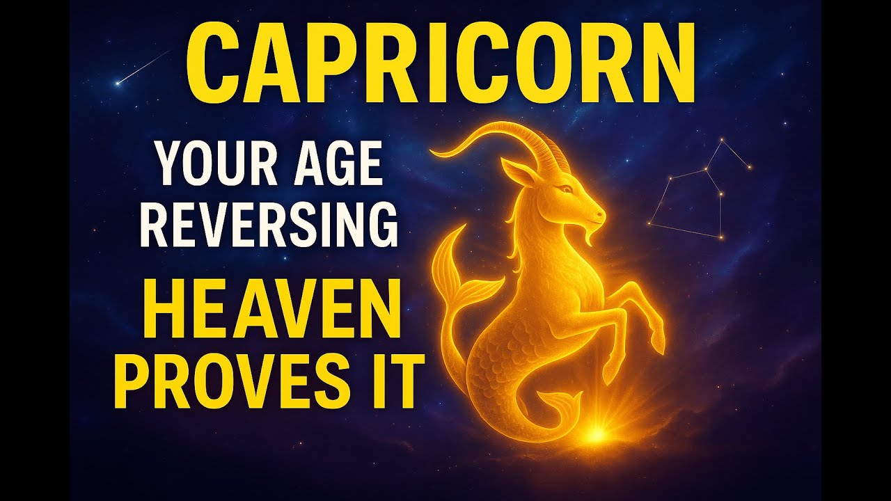 CAPRICORN ♑ YOUR AGE IS REVERSING — AND THIS GIFT FROM HEAVEN PROVES IT”