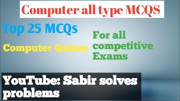 Computer Quiz | 25 Important Questions | Basic Computer General Knowledge Questions and Answers