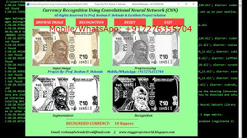Indian Currency Recognition Using Deep Learning Convolutional Neural Network CNN Python Source Code