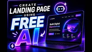 Create a Landing Page with FREE AI 🤯 | No Coding | Full Tutorial