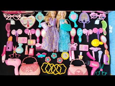 ASMR 8 minutes most satisfying with unboxing hello kitty Barbie Dolls beauty fashion cosmetics 💄💅
