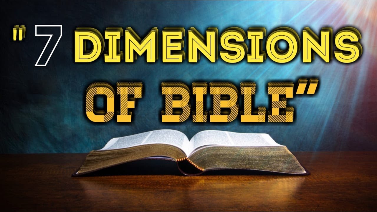 "7 Dimensions of Bible" Bible Study Dr.Bright Kennedy YouTube