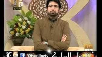 SHAH JAMALUDDIN QALANDAR QADRI - Qtv Program Naimat e Iftar 17th Ramzan 2012