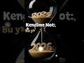 Kendime not: Bu yıl içimde tutmayacağım