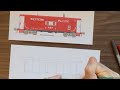 Western Pacific Caboose #484 How To Draw A Train Andy Fletcher Episode 19 Part 1 Basic Composition