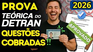 DETRAN 2026 SIMULATED TEST: COMPLETE REVIEW with 10 QUESTIONS (THEORY TEST) screenshot 2