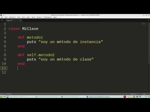 Curso de ruby - 19 - Métodos de instancia y métodos de clase