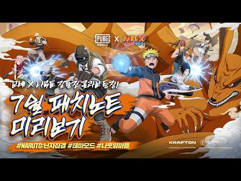 PUBG MOBILE x NARUTO SHIPPUDEN Collaboration Is Here! July Patch Notes Preview | PUBG MOBILE |