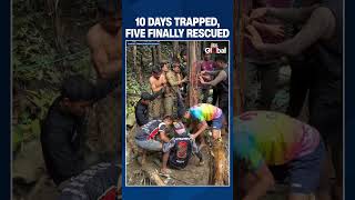 Five Laos Gold Miners Rescued After 10 Days Trapped In Flooded Cave, Two Still Missing | #laos