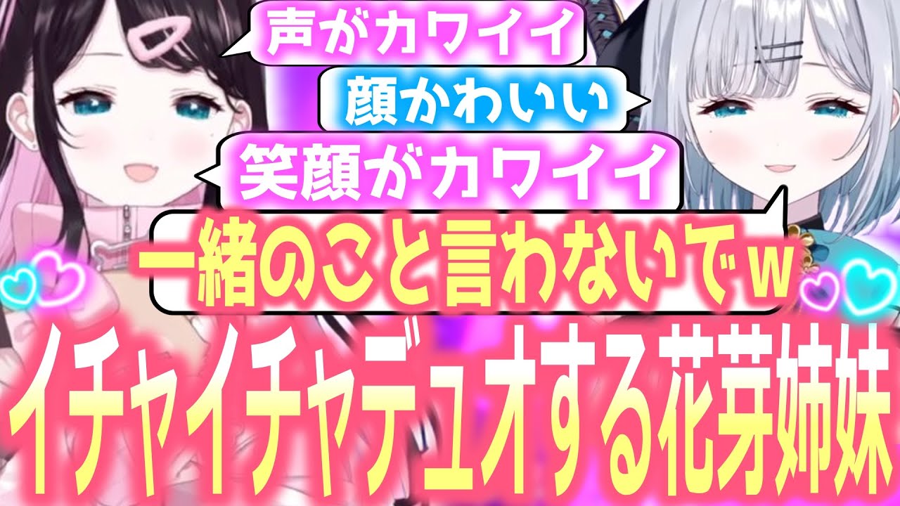 【両視点アリ】デートの後にヴァロでイチャイチャデュオランクをする花芽姉妹【ぶいすぽっ！/花芽すみれ/花芽なずな/切り抜き】