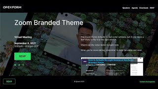 Light and Dark Mode in the Zoom Branded Theme screenshot 5