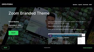 Light and Dark Mode in the Zoom Branded Theme