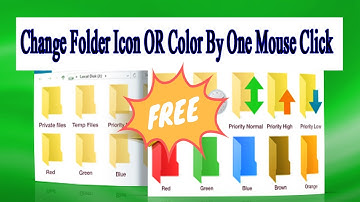 How To Change Folder Icon OR Color By One Mouse Click-Urdu/Hindi | Folder Marker Software Free