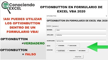 OPTIONBUTTON EN FORMULARIO DE EXCEL VBA