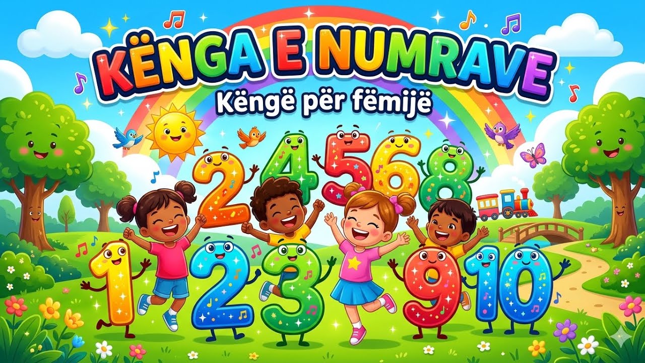 KËNGA E NUMRAVE 🔢 Këngë për Fëmijë (Mësojmë Numrat 1-10) - YouTube