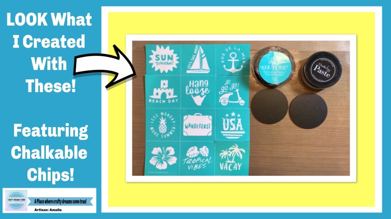Chalk Couture DIY using Chalkable Chips