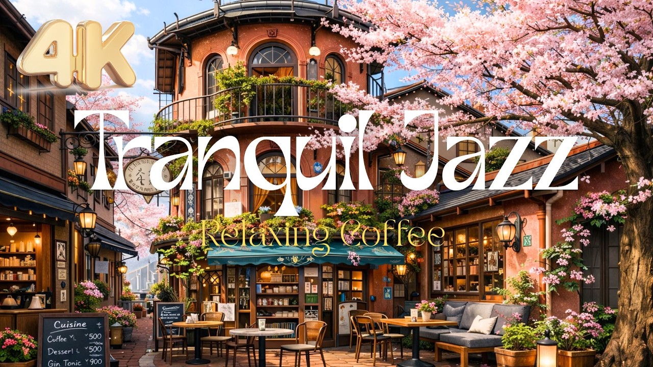 Piano Spring Jazz Music | Warm February Cafe Morning for Focus & Study 4K