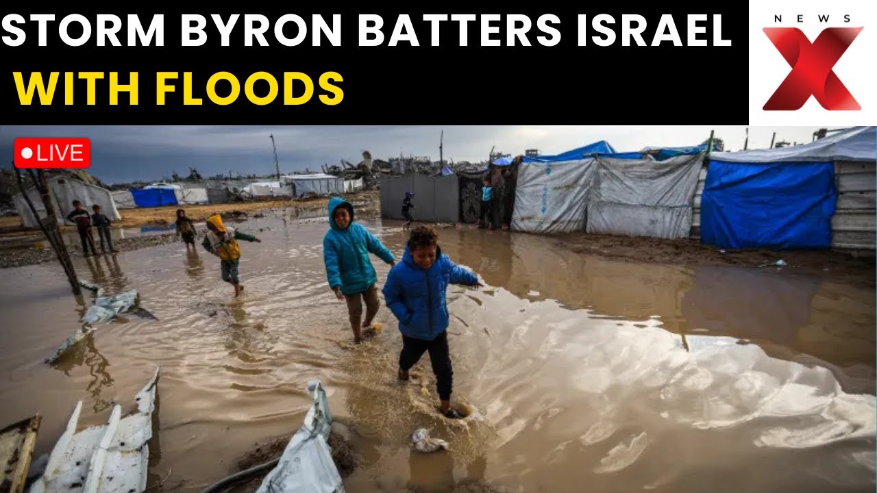 Storm Byron LIVE: Heavy rains drown streets in Israel and threaten ...