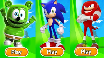 Sonic Dash Plus Vs Gummy Bear Runner Vs Sonic Dash 2  : Sonic Boom - Vs All Boss Zazz Eggman