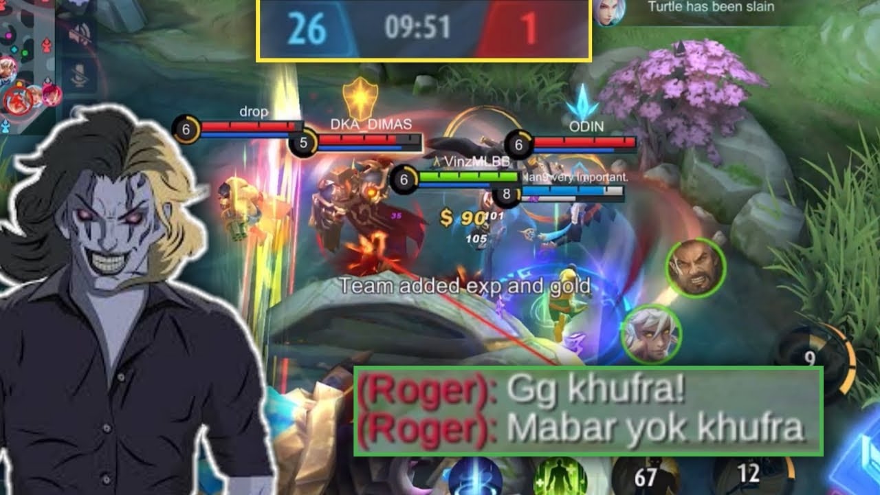 KETIKA VINZMLBB PAKAI TANK TER OP DI LAND OF DAWN DISITULAH MUSUH DALAM BAHAYA !! - MOBILE LEGENDS