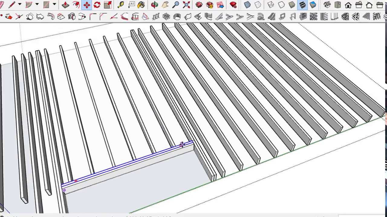 Automatic Floor Joist Layouts With Sketchup 1001bit Tools Youtube