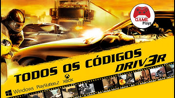 DRIVER 3 - TODOS OS CÓDIGOS / CHEATS (PC, PS2 & XBOX)