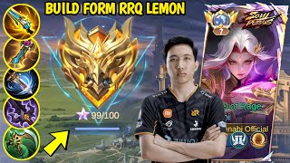 PERJUANGAN TOP GLOBAL HANABI MENUJU MYTHIC IMMORTAL PAKAI BUILD FORM RRQ LEMON - MLBB