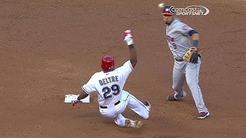 HOU@TEX: Altuve starts a double play in the second