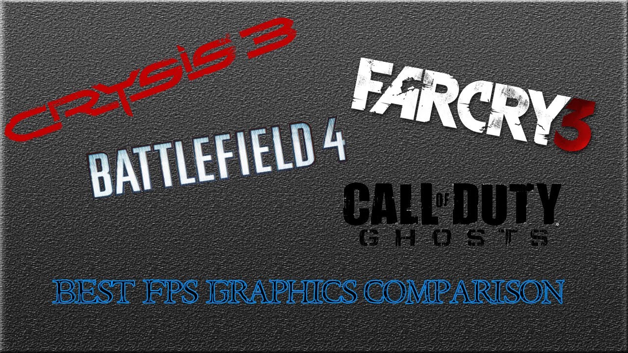 Best FPS Graphics Comparison (Crysis 3 vs Far Cry 3 vs Battlefield 4 vs CoD Ghosts)