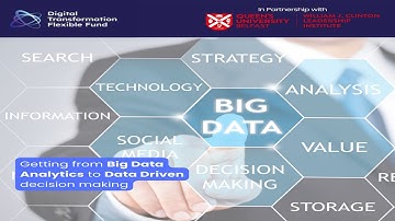 Webinar 2: Getting from Big Data Analytics to Data Driven Decision Making